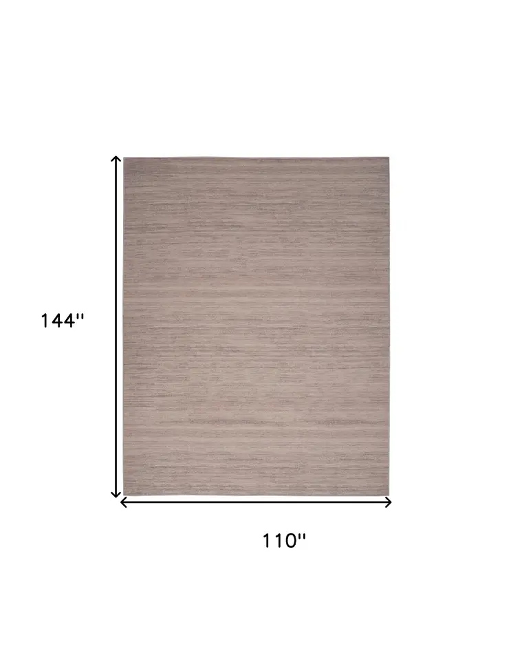 9' X 12' Gray Abstract Washable Area Rug