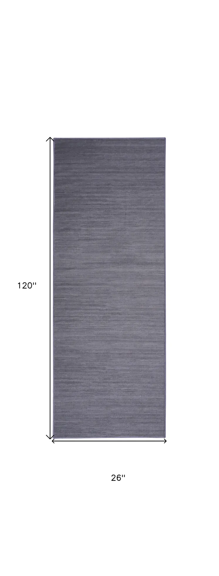 10' Navy Blue Abstract Washable Runner Rug