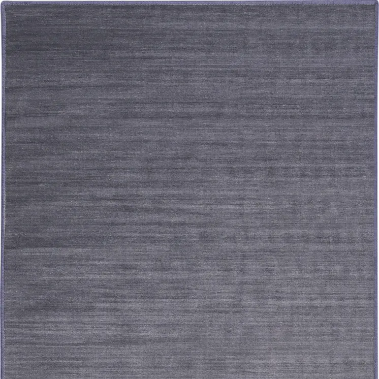 10' Navy Blue Abstract Washable Runner Rug