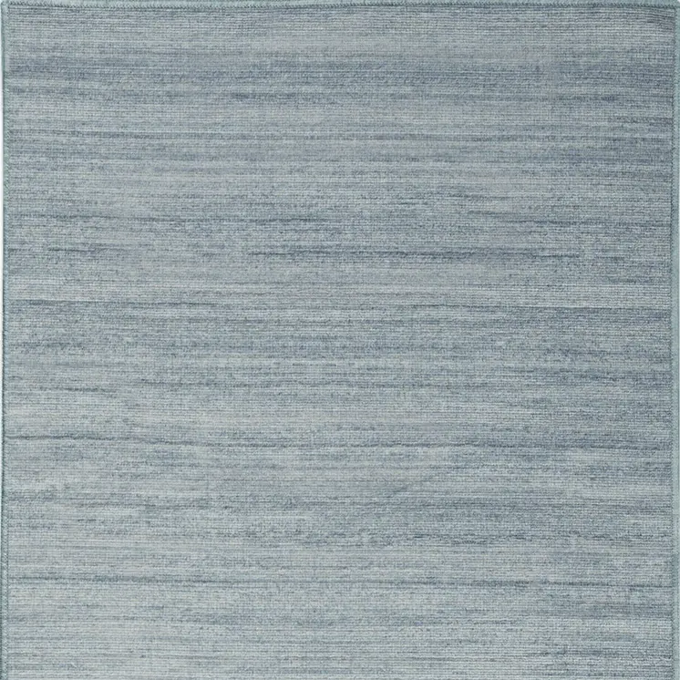 10' Aqua Abstract Washable Runner Rug