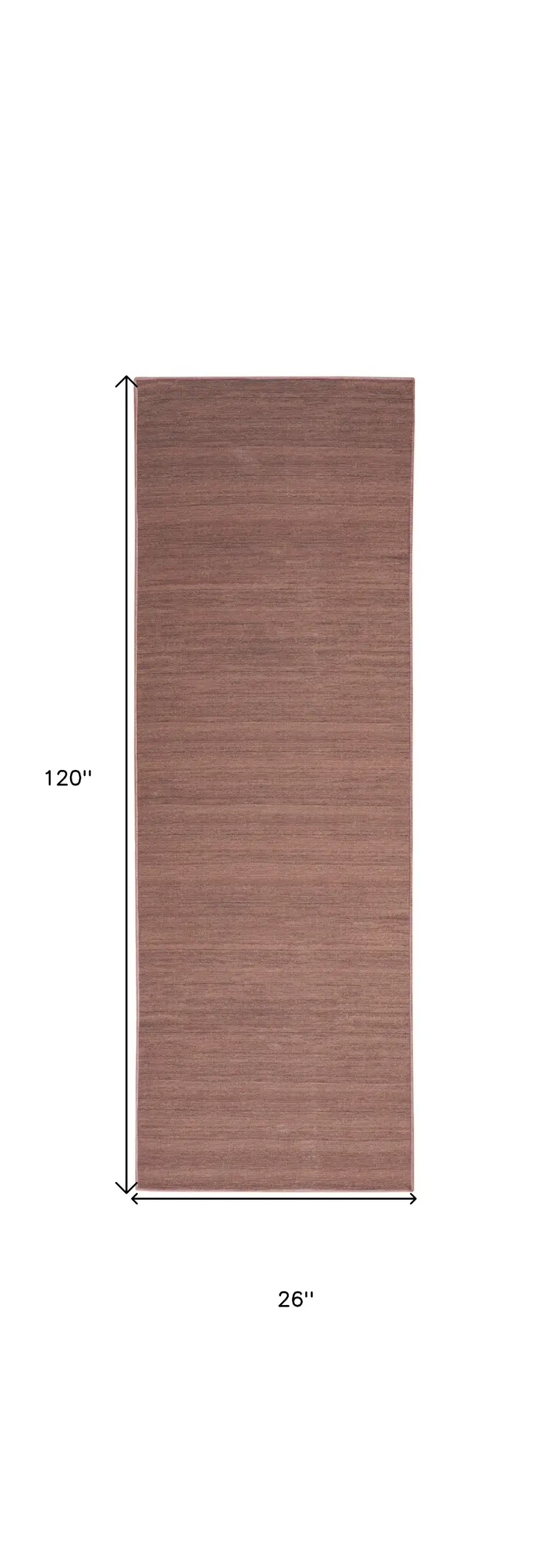 10' Brown Abstract Washable Runner Rug