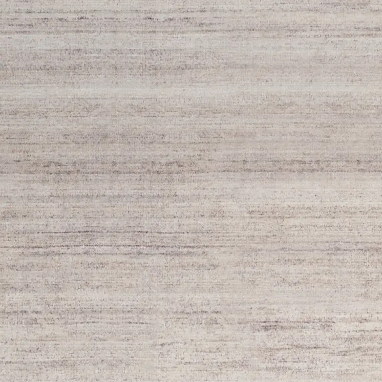 10' Ivory and Light Brown Abstract Washable Runner Rug