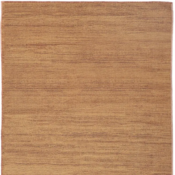 10' Copper Abstract Washable Runner Rug
