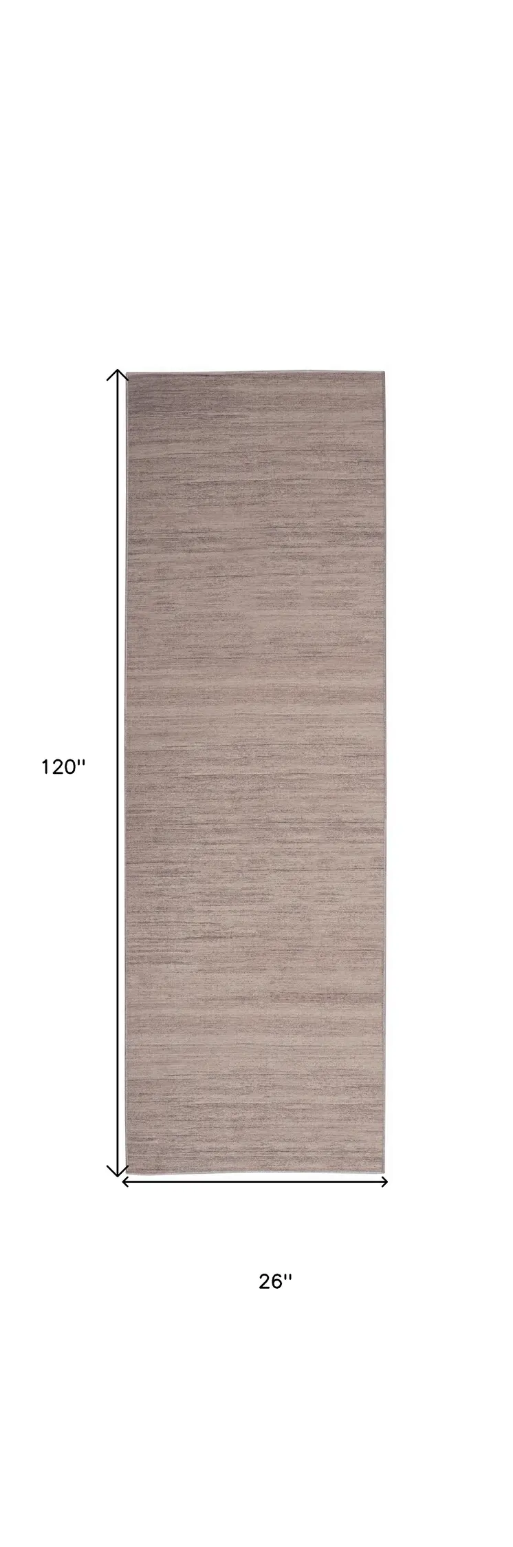 10' Gray Abstract Washable Runner Rug