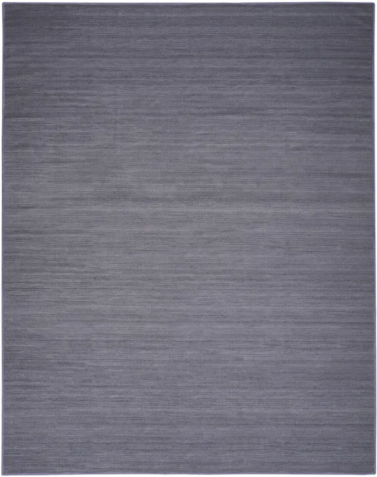 8' X 10' Navy Blue Abstract Washable Area Rug