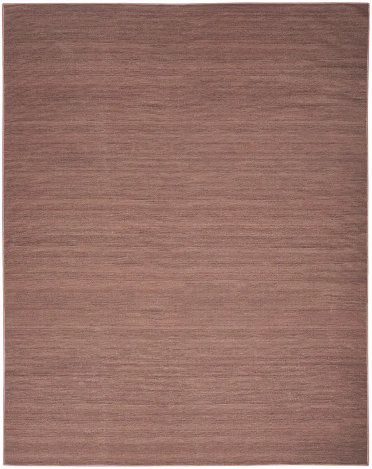 8' X 10' Brown Abstract Washable Area Rug