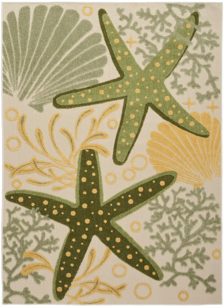 8' X 10' Brown Abstract Washable Area Rug