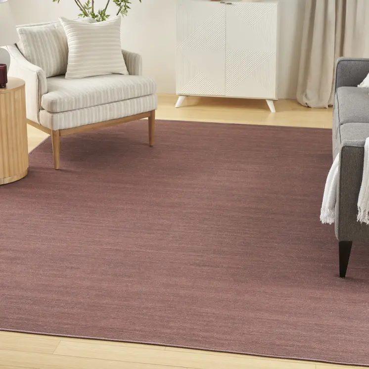 8' X 10' Brown Abstract Washable Area Rug
