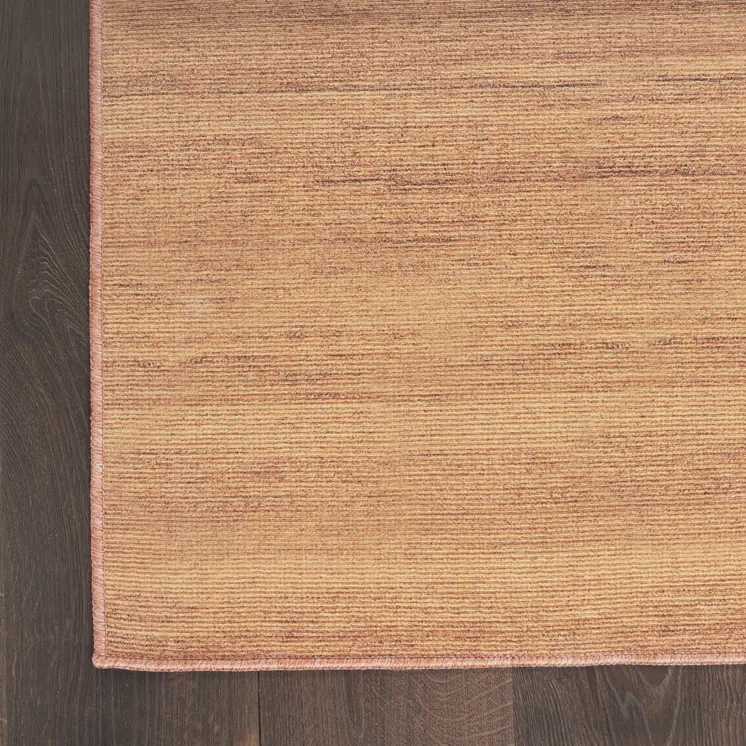 6' X 9' Copper Abstract Washable Area Rug