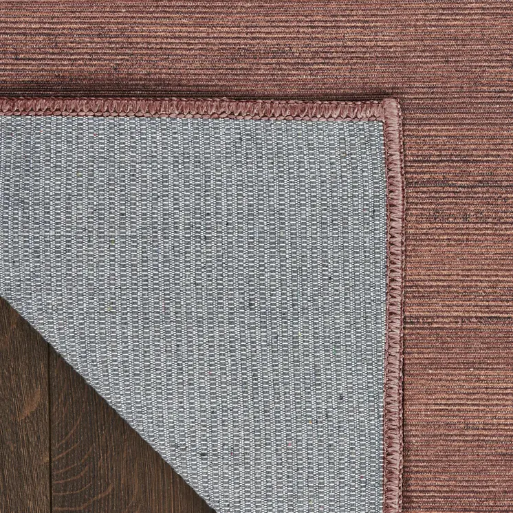 5' X 7' Brown Abstract Washable Area Rug