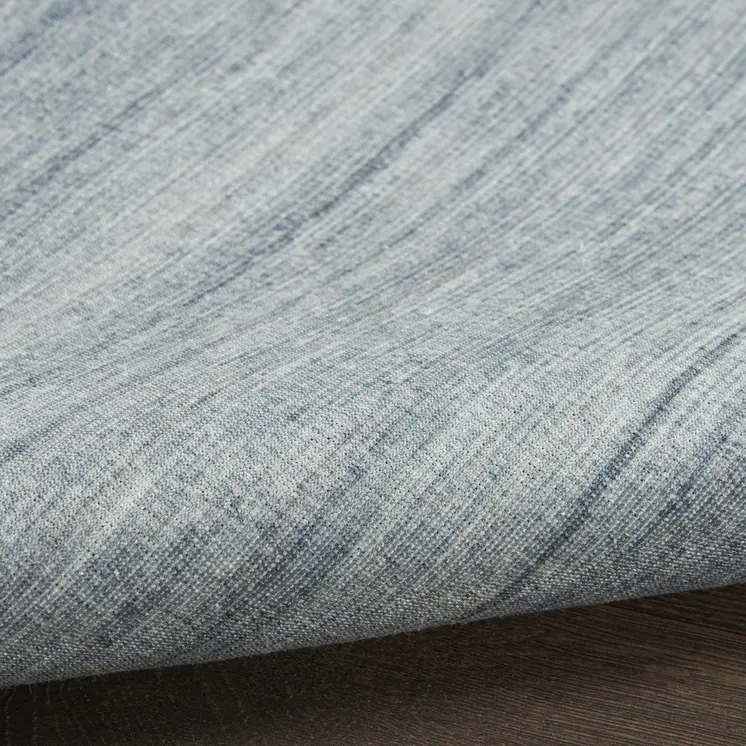 4' X 6' Aqua Abstract Washable Area Rug