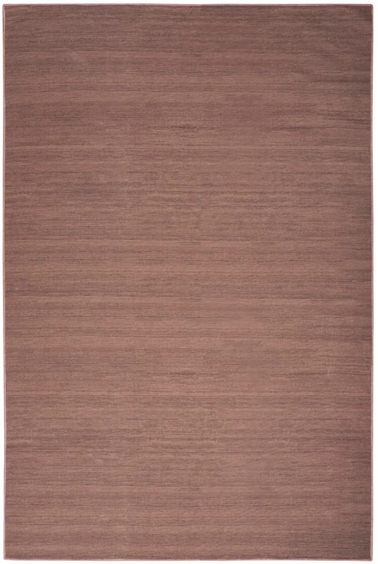 4' X 6' Brown Abstract Washable Area Rug