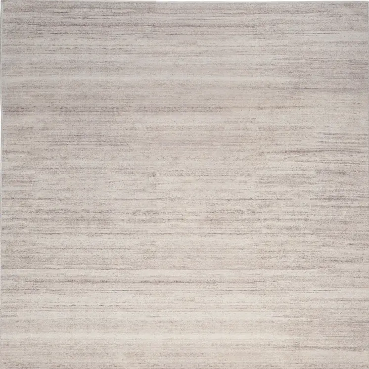 4' X 6' Ivory and Light Brown Abstract Washable Area Rug