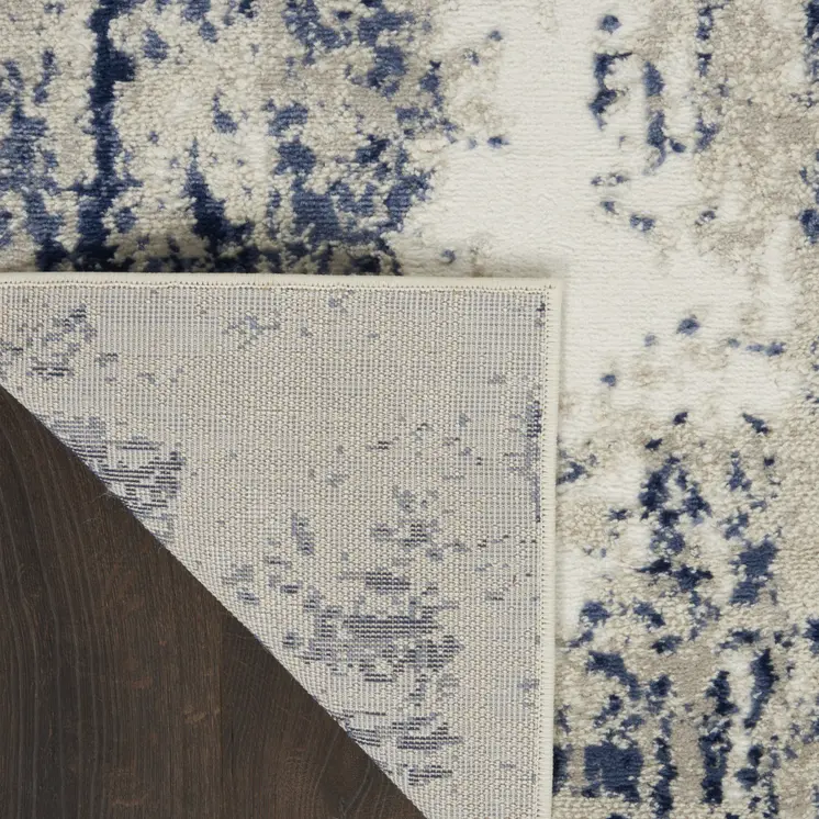 3' X 4' Ivory Abstract Area Rug