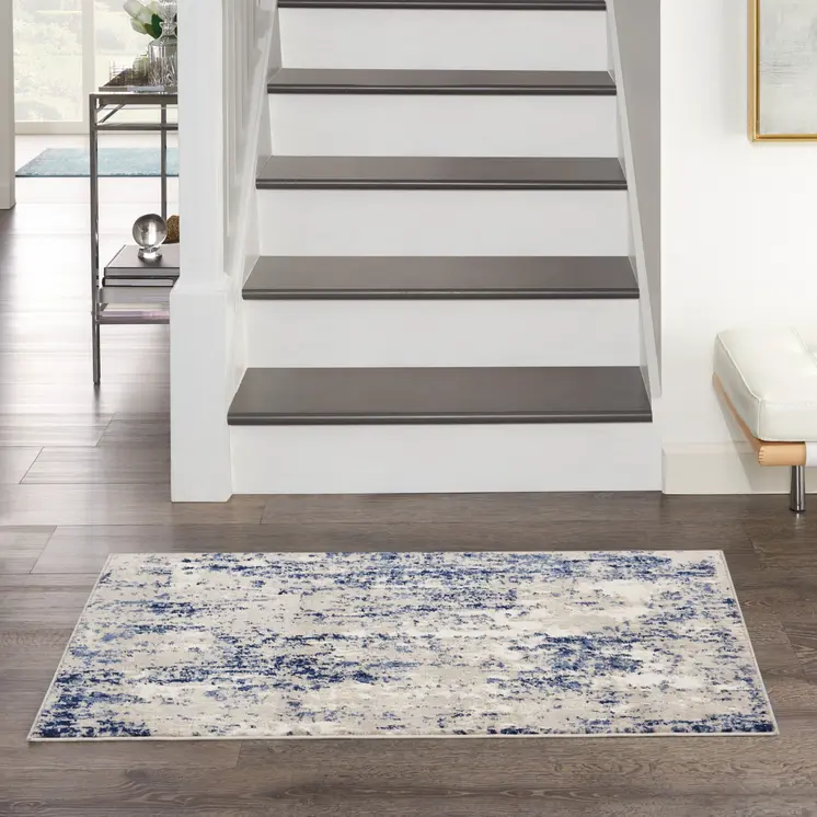 3' X 4' Ivory Abstract Area Rug