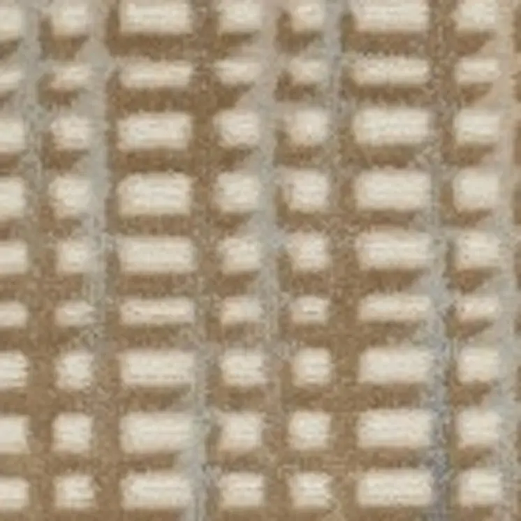 7' Beige And Blue Abstract Indoor Outdoor Runner Rug