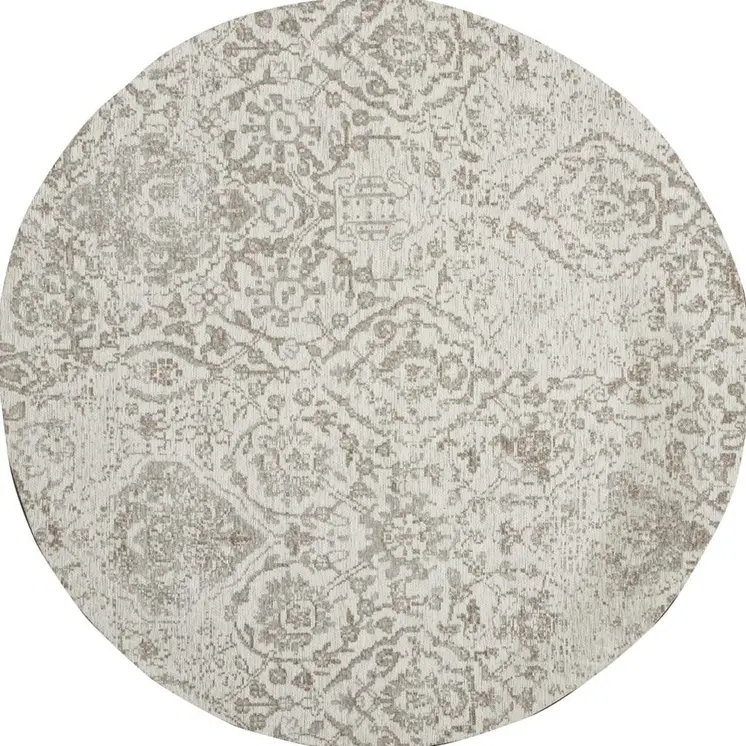 2' X 4' Ivory Red And Brown Floral Distressed Area Rug