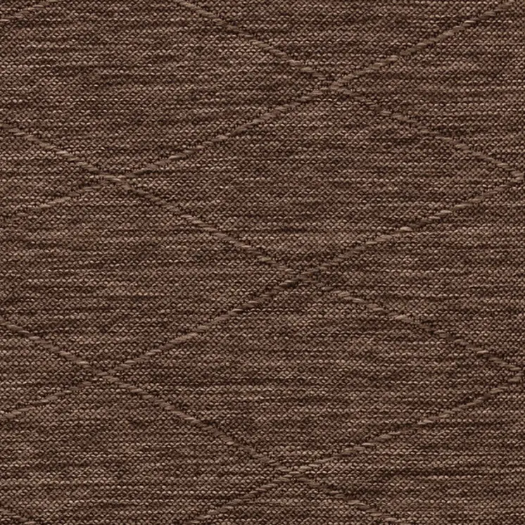 8' Dark Brown And Brown Geometric Indoor Outdoor Runner Rug