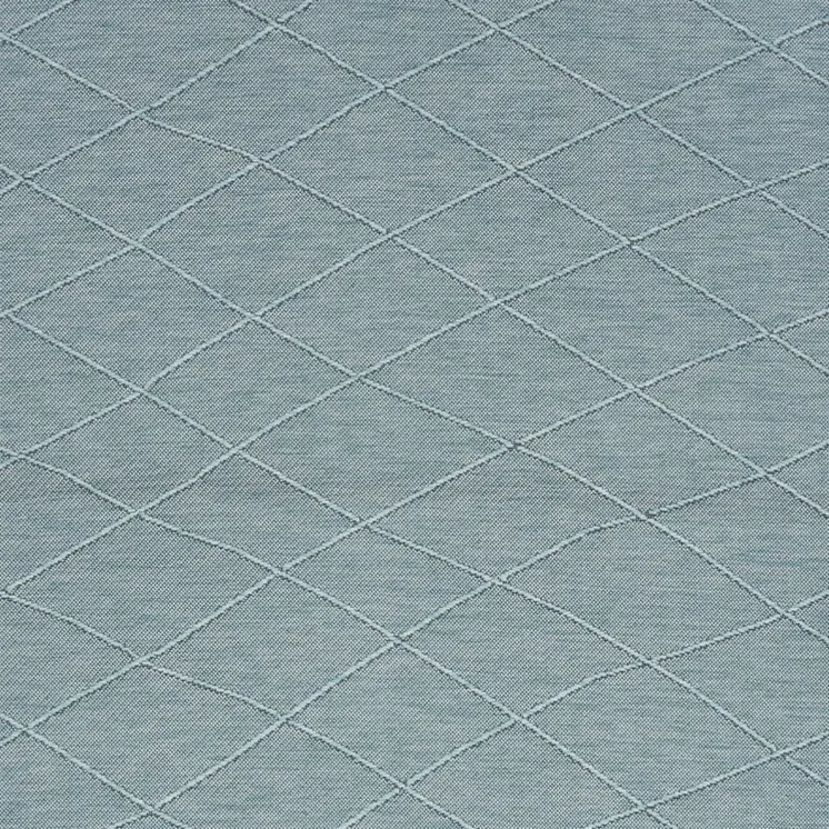 4' X 6' Aqua And Ivory Geometric Indoor Outdoor Area Rug
