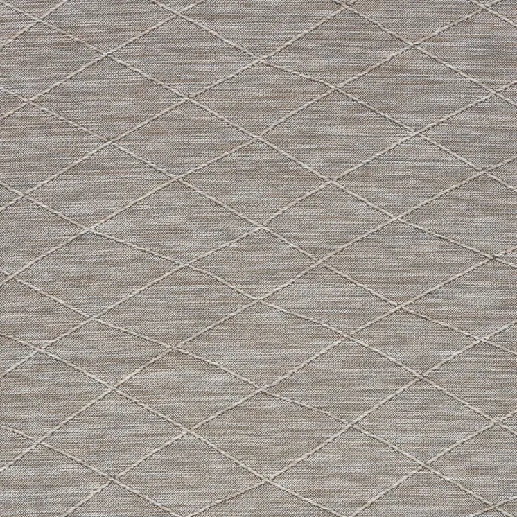 4' X 6' Gray Geometric Power Loom Non Skid Area Rug