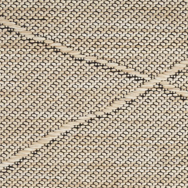 4' X 6' Natural And Light Brown Geometric Indoor Outdoor Area Rug