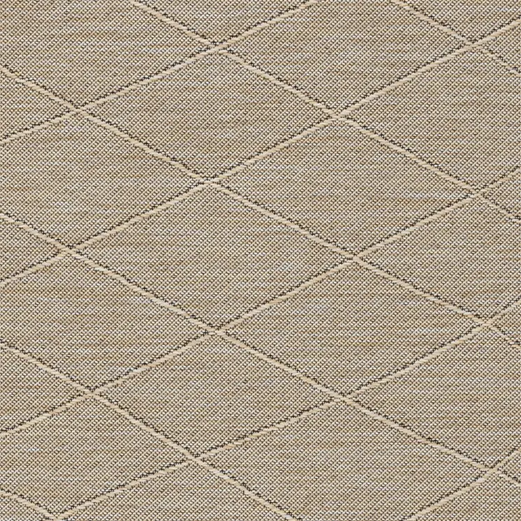 3' X 5' Natural And Light Brown Geometric Indoor Outdoor Area Rug