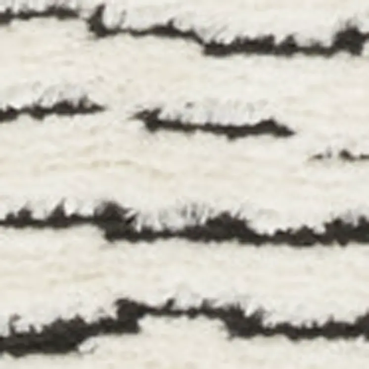 4' X 6' Ivory and Black Abstract Geometric Area Rug