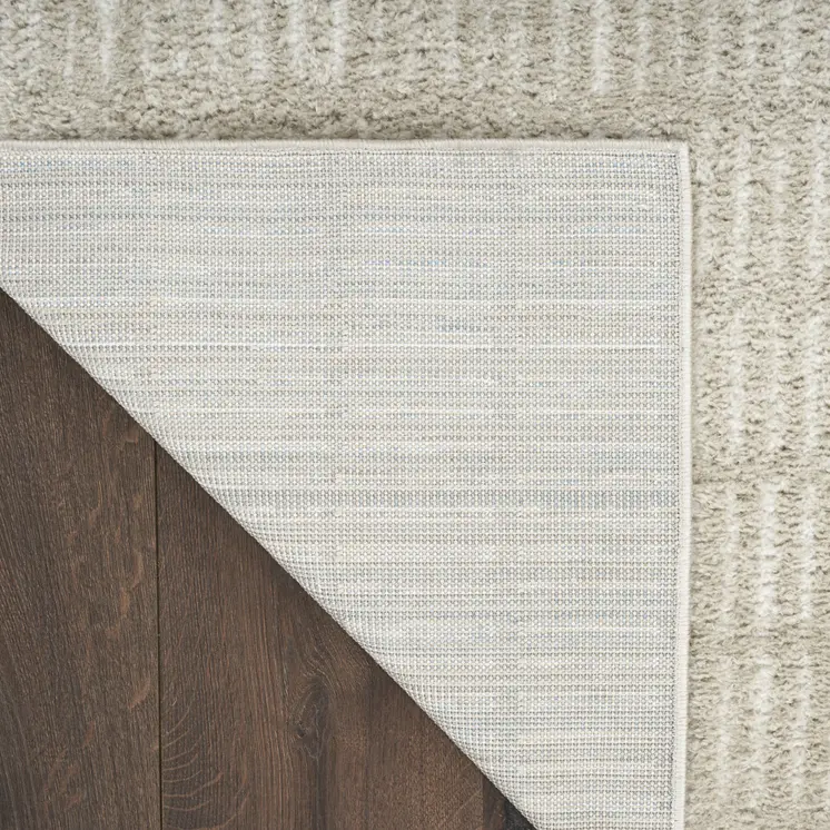8' X 10' Ivory and Gray Geometric Area Rug