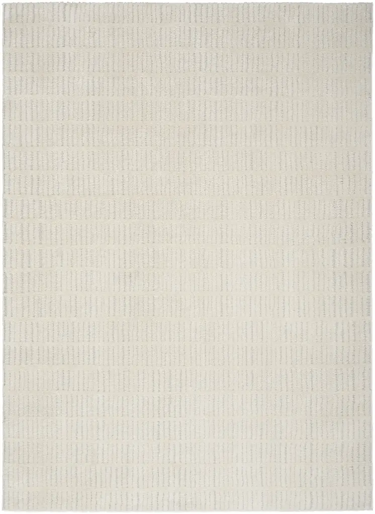 4' X 6' Ivory and Gray Geometric Area Rug