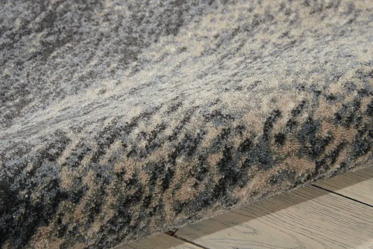 4' X 6' Gray Black and Beige Abstract Area Rug