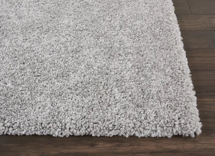 3' X 5' Gray Shag Distressed Area Rug