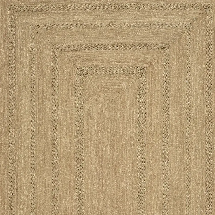 5' X 7' Natural And Brown Handmade Indoor Outdoor Area Rug