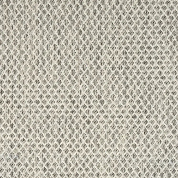 8' Ivory and Gray Abstract Non Skid Runner Rug