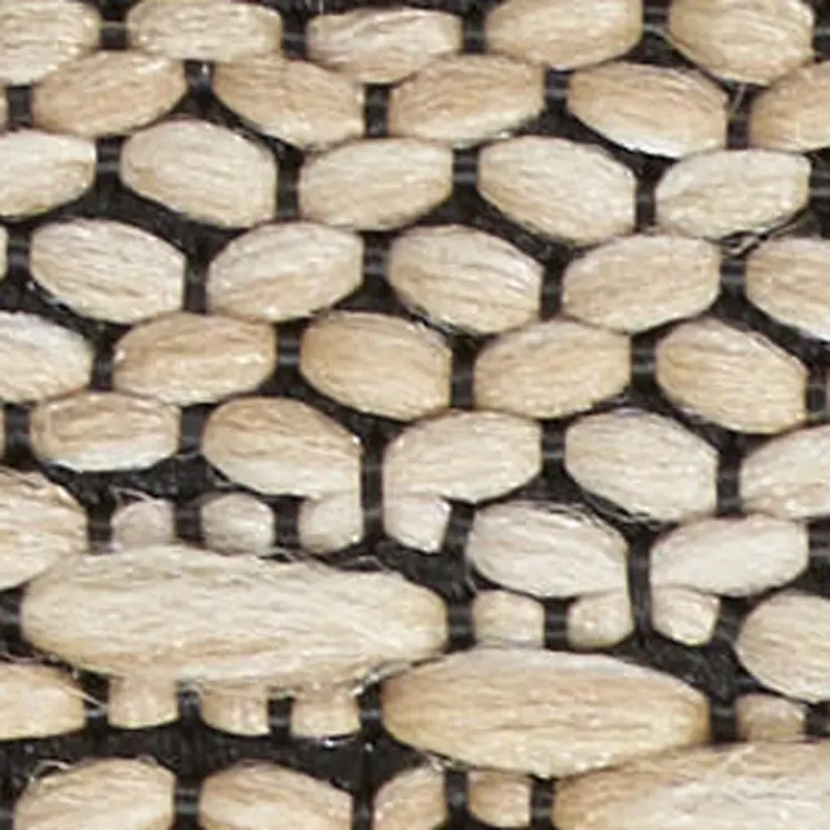 7' Taupe and Ivory Floral Runner Rug