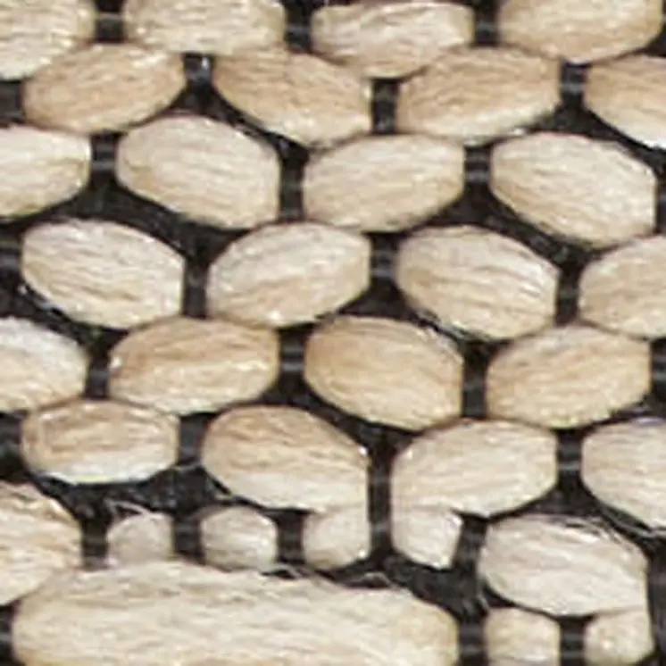 7' Taupe and Ivory Floral Runner Rug