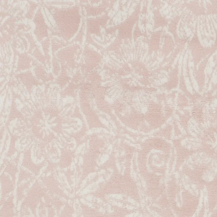 3' X 5' Pink and Ivory Floral Distressed Area Rug
