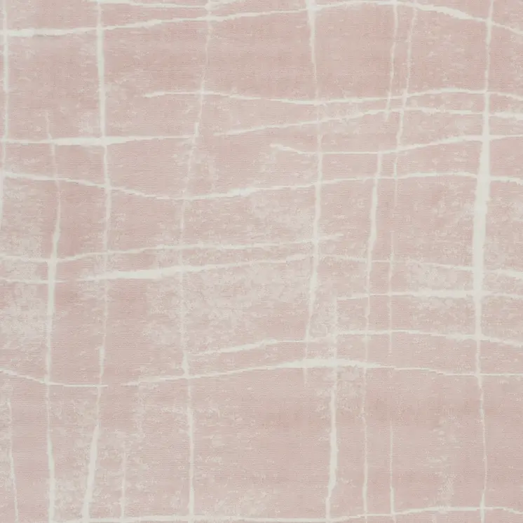 4' X 6' Pink and Ivory Abstract Geometric Area Rug