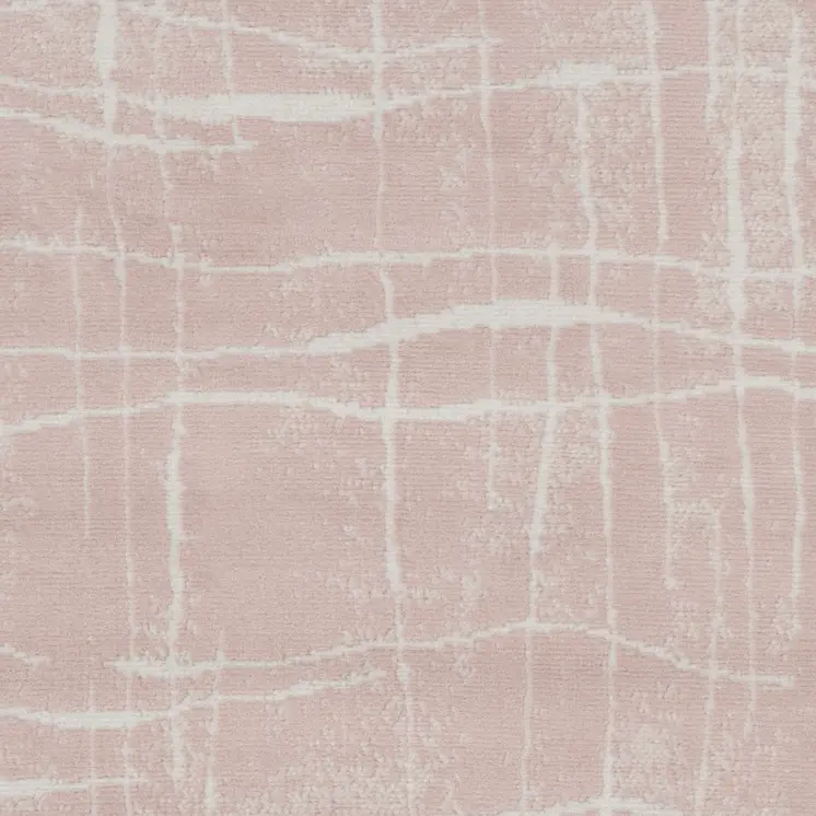 3' X 5' Pink and Ivory Abstract Geometric Area Rug