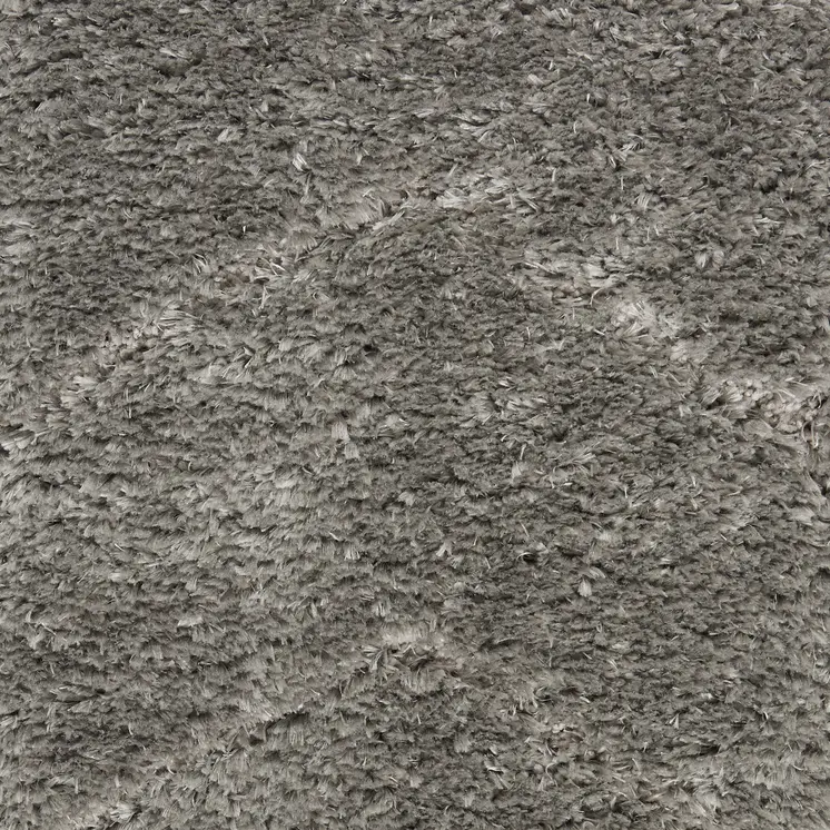 4' X 6' Gray Chevron Shag Area Rug