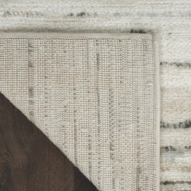 8' X 10' Cream Abstract Distressed Area Rug