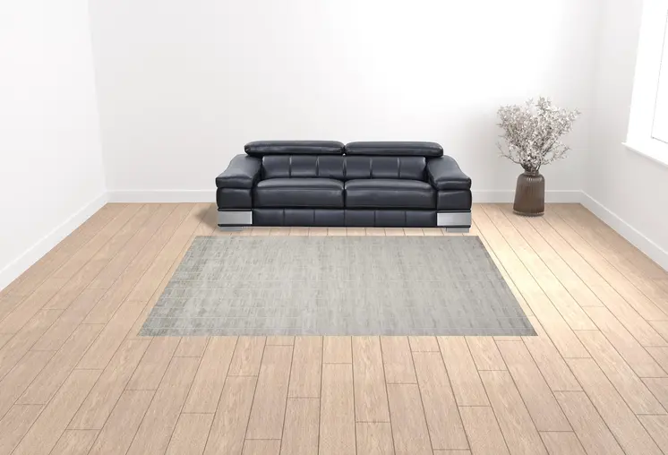 9' X 12' Gray Geometric Area Rug