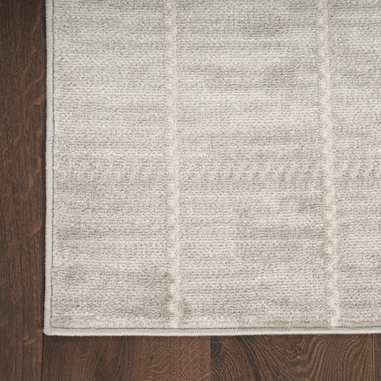 9' X 12' Gray Geometric Area Rug