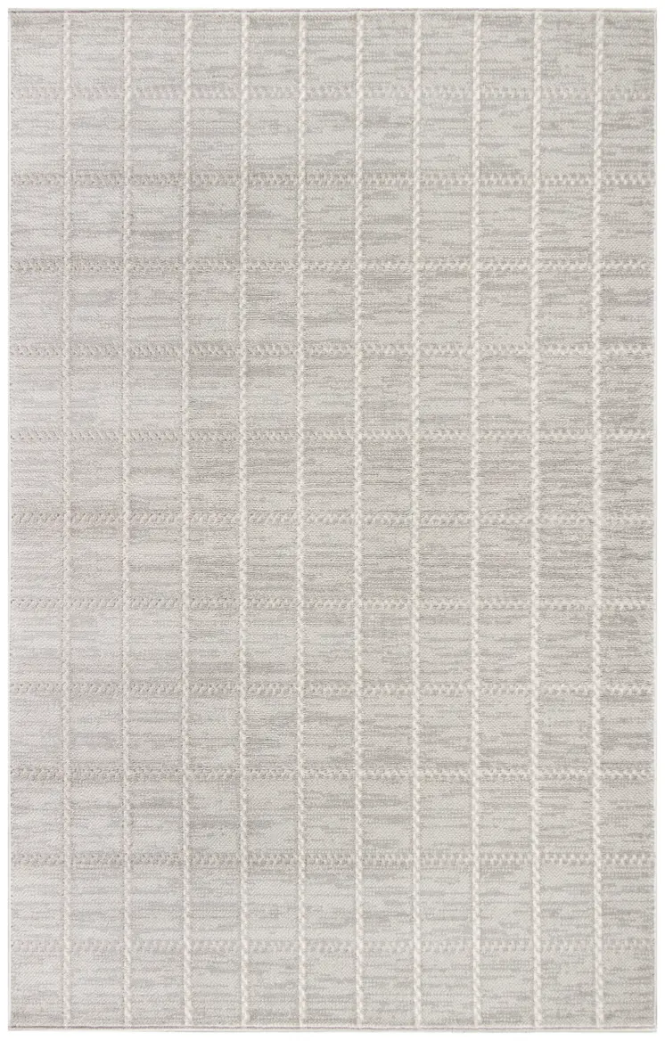 4' X 6' Gray Geometric Area Rug