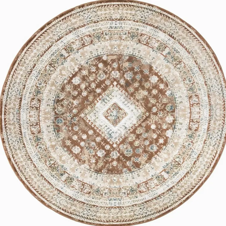 8' X 10' Gray Floral Distressed Area Rug