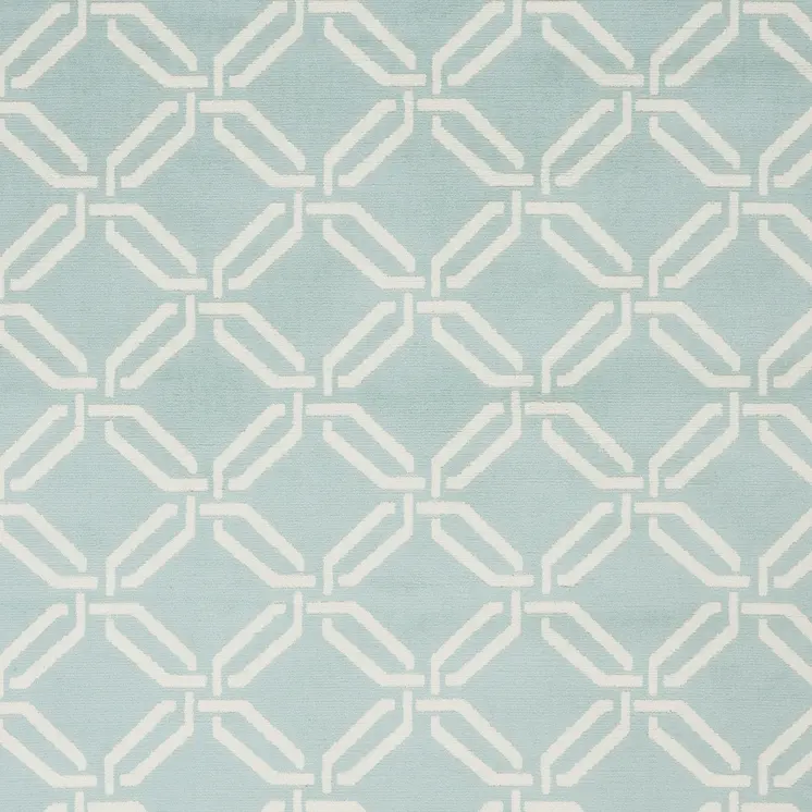 4' X 6' Beige and Green Trellis Area Rug