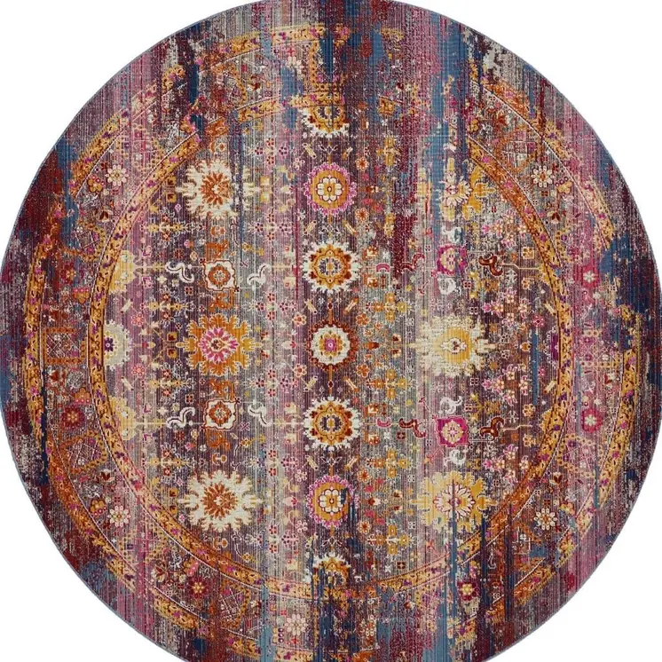 4' X 6' Ivory And Brown Floral Distressed Area Rug