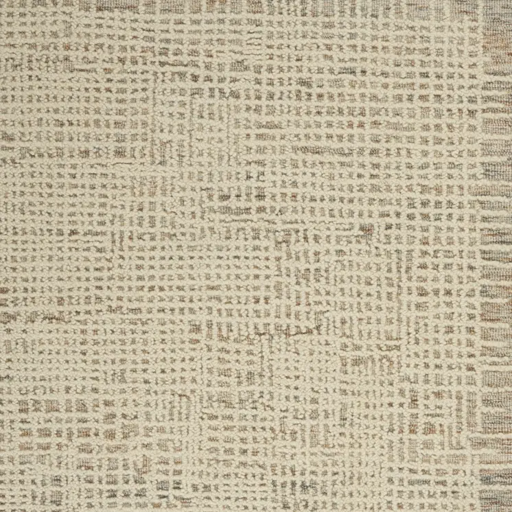 4' X 6' Beige and Tan Wool Abstract Area Rug