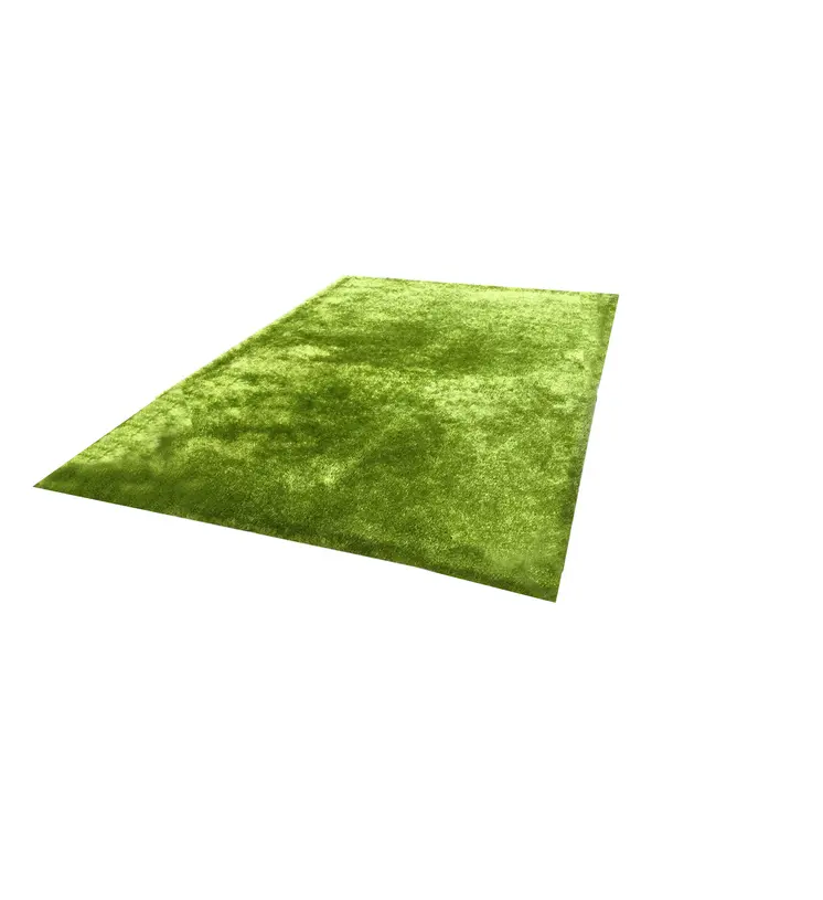 8' X 11' Lime Green Shag Hand Tufted Area Rug