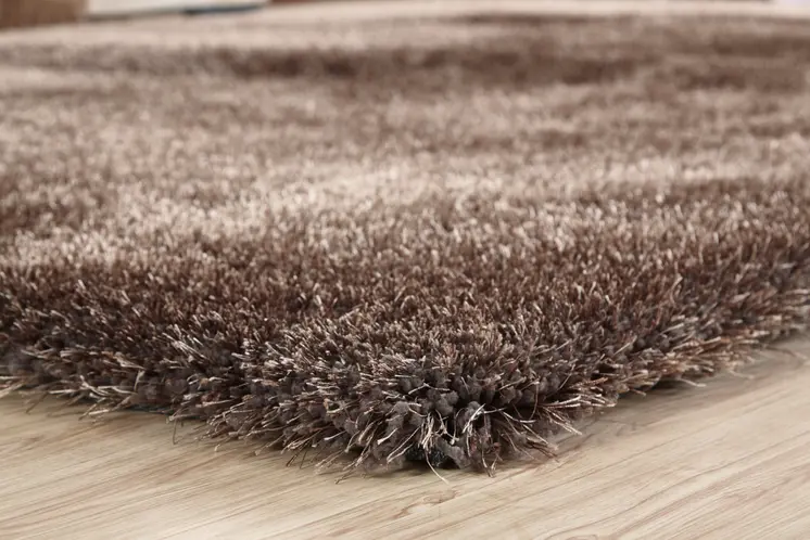 8' X 11' Charcoal Shag Hand Tufted Area Rug