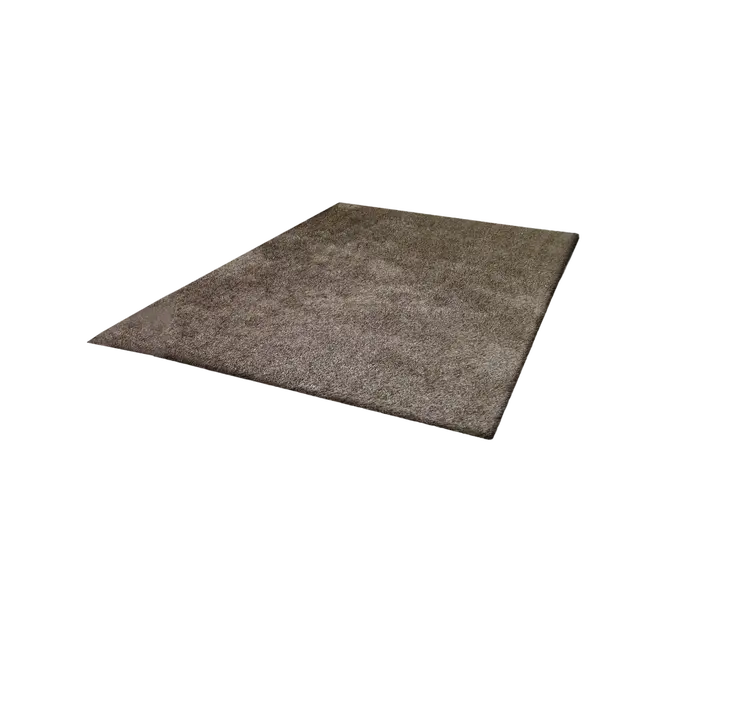 8' X 11' Brown Shag Hand Tufted Area Rug